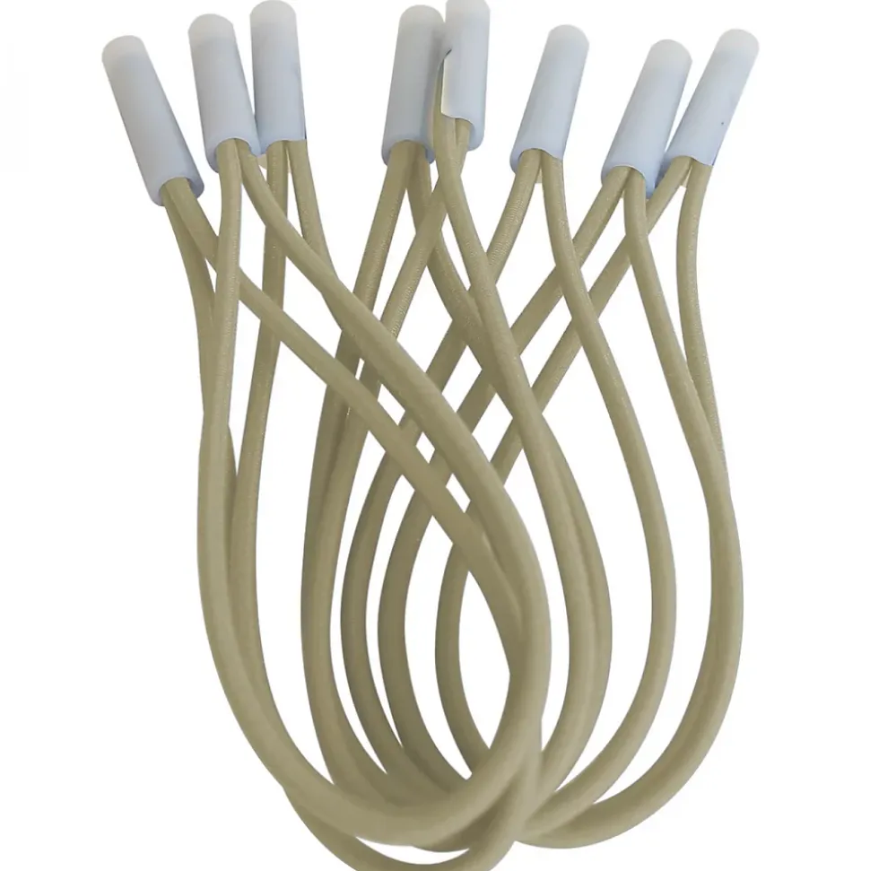 Lot de 10 tendeurs sandows Cabiclic avec embout basculant - Beige - Linxor