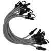 Lot de 10 tendeurs sandows sécurisés et normés - Gris - Linxor
