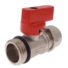 Lot de 5 Vanne à bille sphérique 1/2"x16 pour tube PER diam16 Rouge