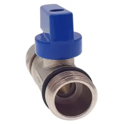 Lot de 5 Vanne à bille sphérique 1/2"x16 pour tube PER diam16 Bleu