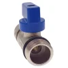 Lot de 1 Vanne à bille sphérique 1/2"x16 pour tube PER diam16 Bleu