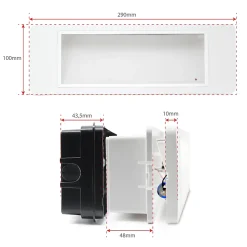 Luminaire de secours anti blackout à encastrer - usage intérieur autonomie 4 heures - Avidsen - 103635