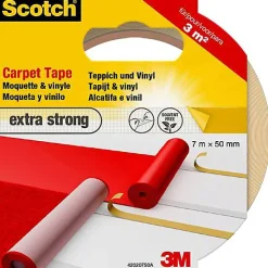 3M 42022050 Ruban adhésif double-face pour tapis Scotch blanc 50 mm x 20 m