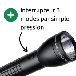 Maglite ML300LX Lampe torche LED 3x piles D - Noir