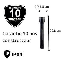 Maglite ML300LX Lampe torche LED 3x piles D - Noir