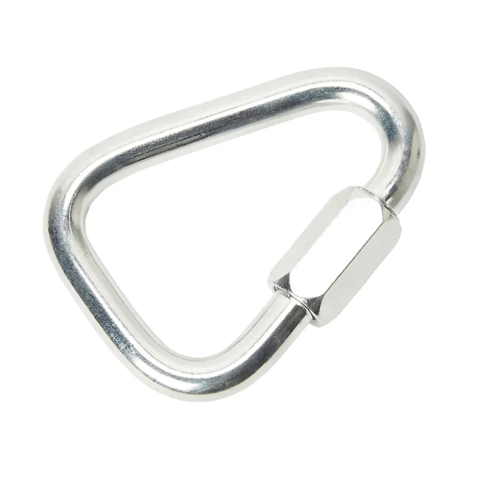 Maillon rapide delta en acier zingué ø12 mm