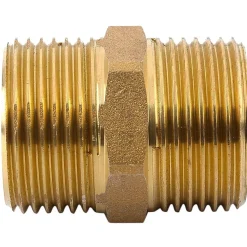 Mamelon laiton égal mâle mâle à visser diam 3/8" - lot de 5