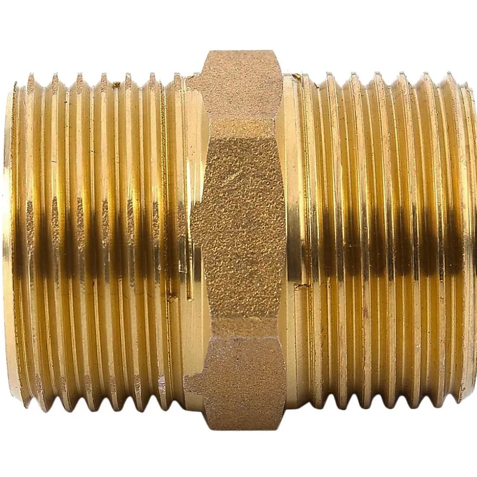 Mamelon laiton égal mâle mâle à visser diam 3/8" - lot de 5