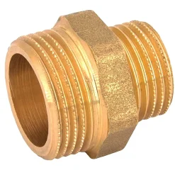 Mamelon laiton réduit mâle mâle à visser diam 3/8" x 1/2" - lot de 10