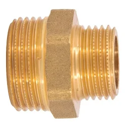 Mamelon laiton réduit mâle mâle à visser diam 3/8" x 1/2" - à l'unité