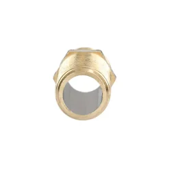 Mamelon long double mâle 40mm 15/21 laiton - GARIS - D04103B