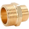 Mamelon réduit double mâle 15/21 (1/2") - 20/27 (3/4")
