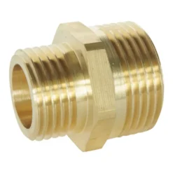 Mamelon réduit double mâle 15/21 (1/2") - 20/27 (3/4")