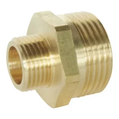 Mamelon réduit laiton Mâle 20/27 (3/4") - Mâle 12/17 (3/8"), lot de 2