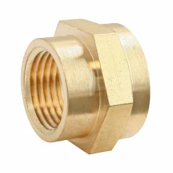 Manchon réduit laiton Femelle 20/27 (3/4") - Femelle 15/21 (1/2"), lot de 2