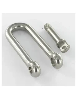 Manille Droite Longue Forgée Inox A4 Diamètre 6 - 5 pièces