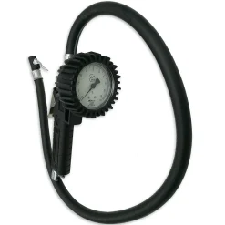 Manomètre de Gonflage Pneu - Pression de 0 à 10 Bars - Pistolet avec Gâchette Réglable