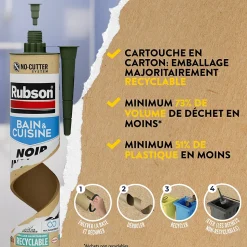 Mastic bain et cuisine Rubson béton 280ml