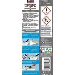 Mastic bain et cuisine Rubson blanc 2x280ml
