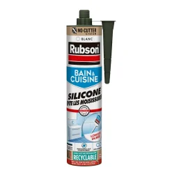 Mastic bain et cuisine Rubson blanc 280ml