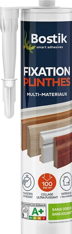 Mastic colle fixation plinthe Bostik 310 ml
