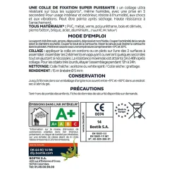 Mastic colle métal et inox Bostik 290 ml