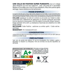 Mastic colle spécial polystyrène et moulures blanc Bostik Fixpro MSP 121, cartouche de 290 ml