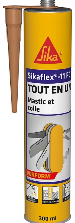 Mastic colle tout en un Sikaflex 11FC, Beige