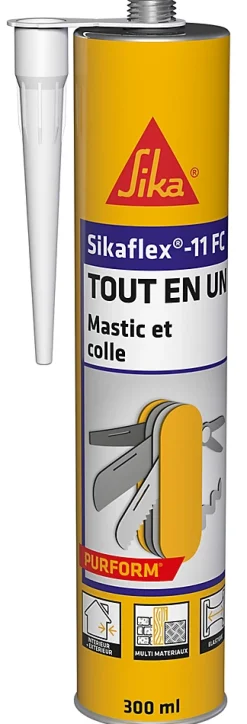 Mastic colle tout en un Sikaflex 11FC, Blanc