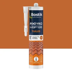 Mastic colle tuiles Bostik 290 ml coloris brique