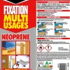 Mastic de Fixation Sader Multi-Usages Néoprène Cartouche 310 ml
