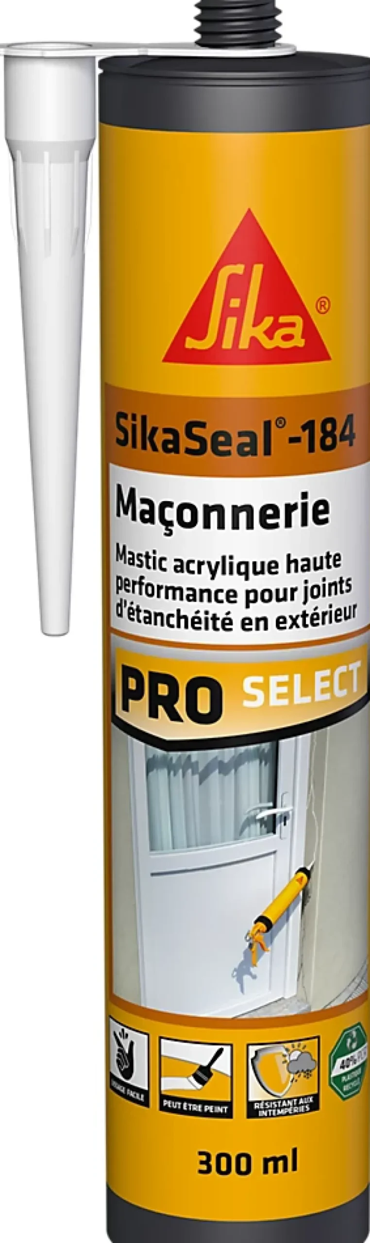 Mastic d'étanchéité SikaSeal 184 maçonnerie 300ml