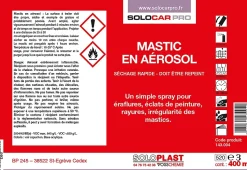 Mastic en aérosol 400 ml coloris gris