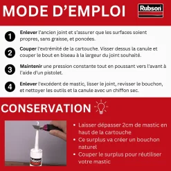 Mastic FT101 Rubson transparent 280ml