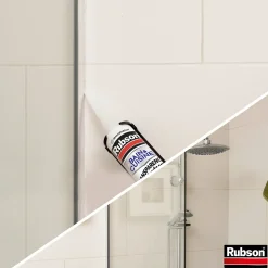 Mastic Rubson Bain&Cuisine Expert Anti-moisissures transparent cartouche 280ml