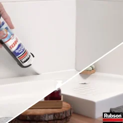 Mastic Rubson Bain&Cuisine Séchage Rapide blanc cartouche 280ml