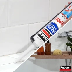 Mastic Rubson Bain&Cuisine Séchage Rapide blanc cartouche 280ml