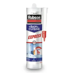 Mastic Rubson Bain&Cuisine Séchage Rapide blanc cartouche 280ml