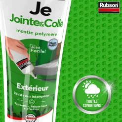 Mastic Rubson Fixation Je Jointe&Colle transparent tube 50ml