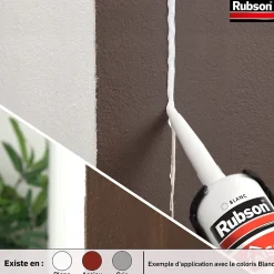 Mastic Rubson Maison Acrylique Murs-Fenêtres blanc cartouche 280ml vendu par 3 pièces