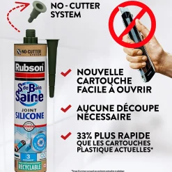 Mastic Rubson Sanitaire Salle de bains Saine Mastic blanc cartouche 280ml