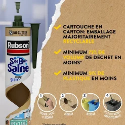 Mastic Rubson Sanitaire Salle de bains Saine granite cartouche 280ml