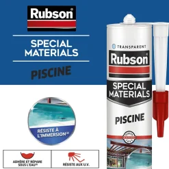Mastic Rubson Special Materials Piscine transparent cartouche 280ml