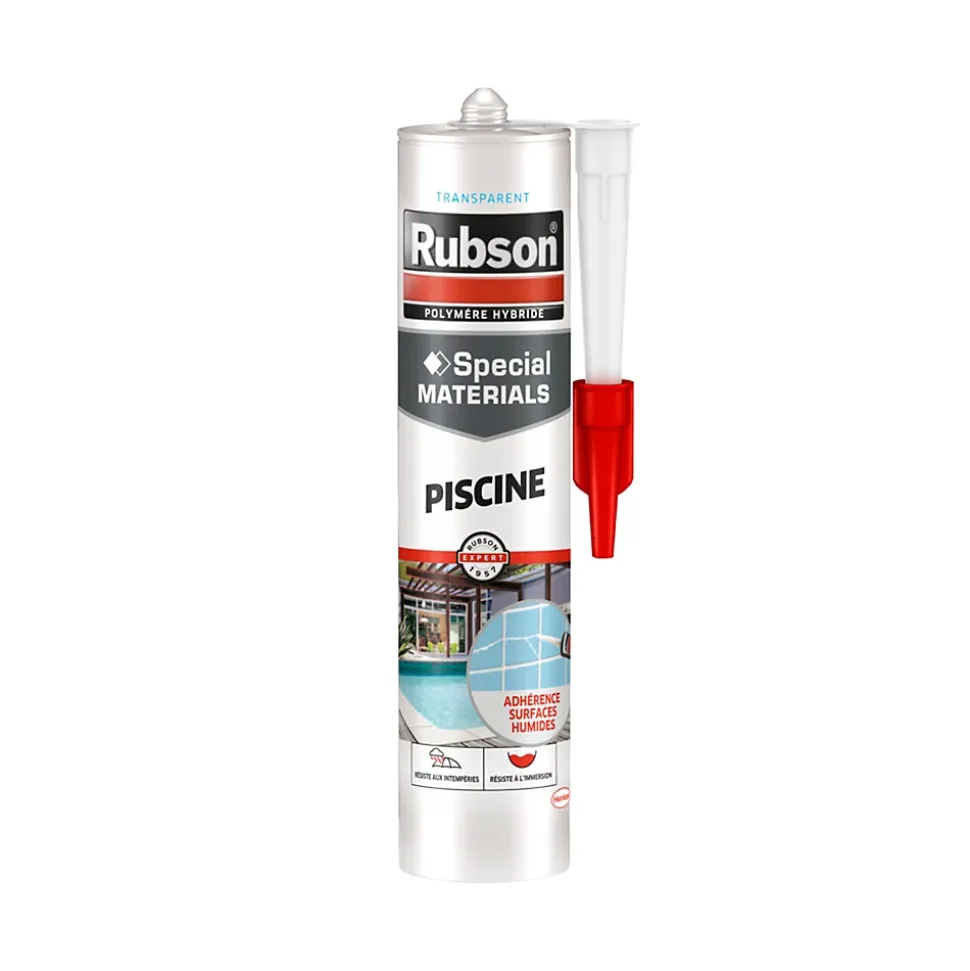 Mastic Rubson Special Materials Piscine transparent cartouche 280ml