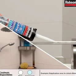 Mastic salle de bain Jointe&Colle Rubson blanc 280ml