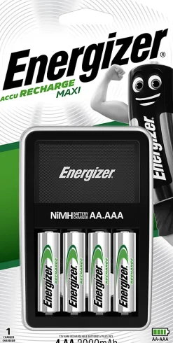 Maxi chargeur + 4 aa 2000mah Energizer