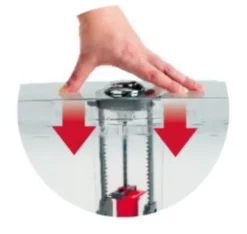 Mécanisme de chasse d'eau + robinet latéral Wirquin Jolyfill One