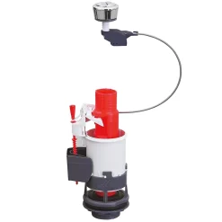 Mécanisme de chasse d'eau double chasse 3L/6L Wirquin MW2 + câble