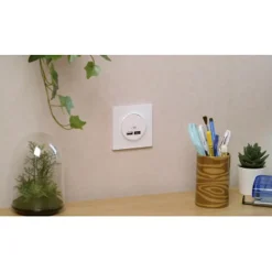 Mécanisme double chargeur usb A + C 12W Schneider Electric Odace blanc