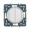 Mécanisme double poussoir Legrand Céliane 6A blanc